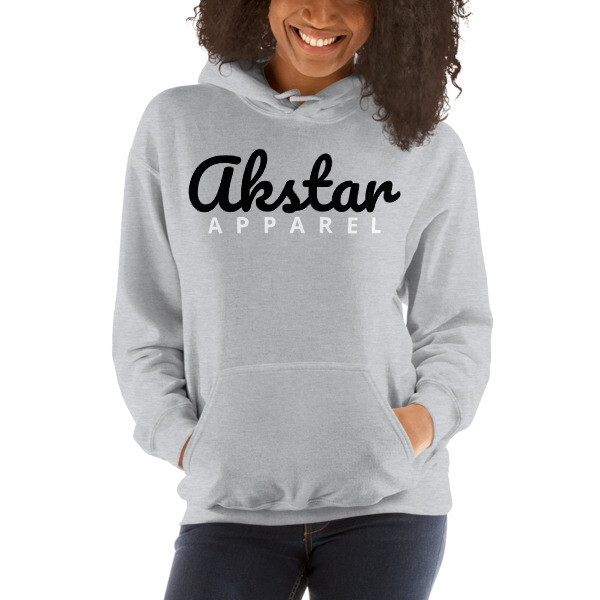 AKStar Signature Grey Hooded Sweatshirt L