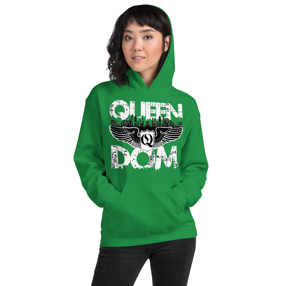 Queendom Original Green Hooded Sweatshirt