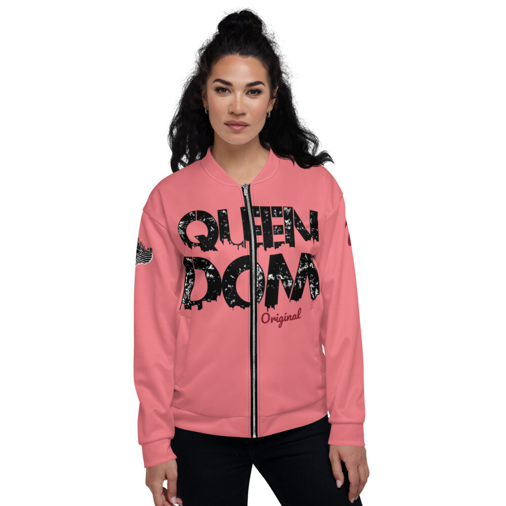 QD Original Womens Salmon Bomber Jacket, Size: XS