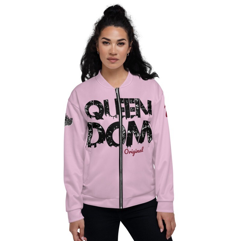 QD Original Womens Pink Bomber Jacket