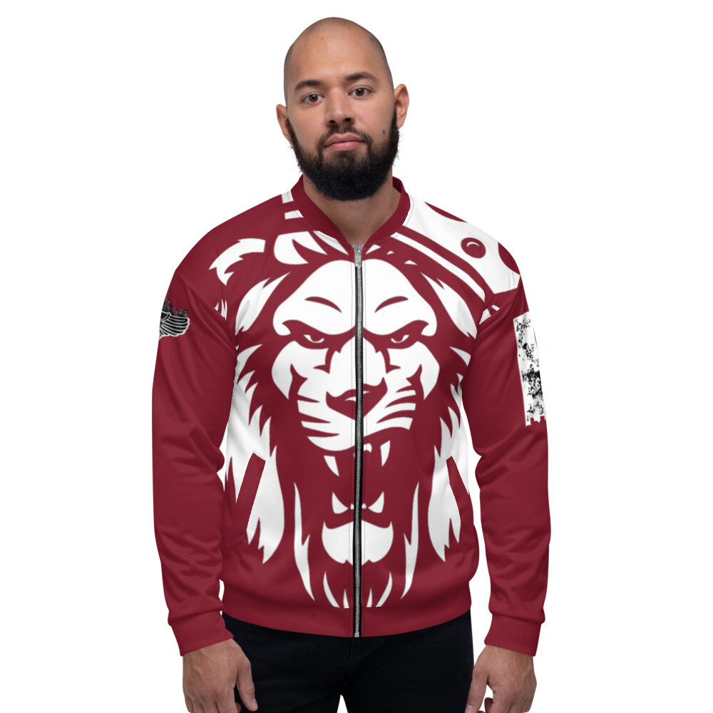 The KING Maroon Bomber Jacket, Size: XS