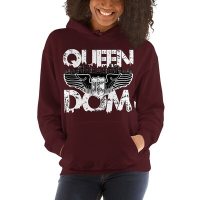 Queendom Original Maroon Hooded Sweatshirt