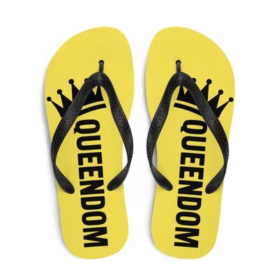 Queendom Yellow Flip-Flops
