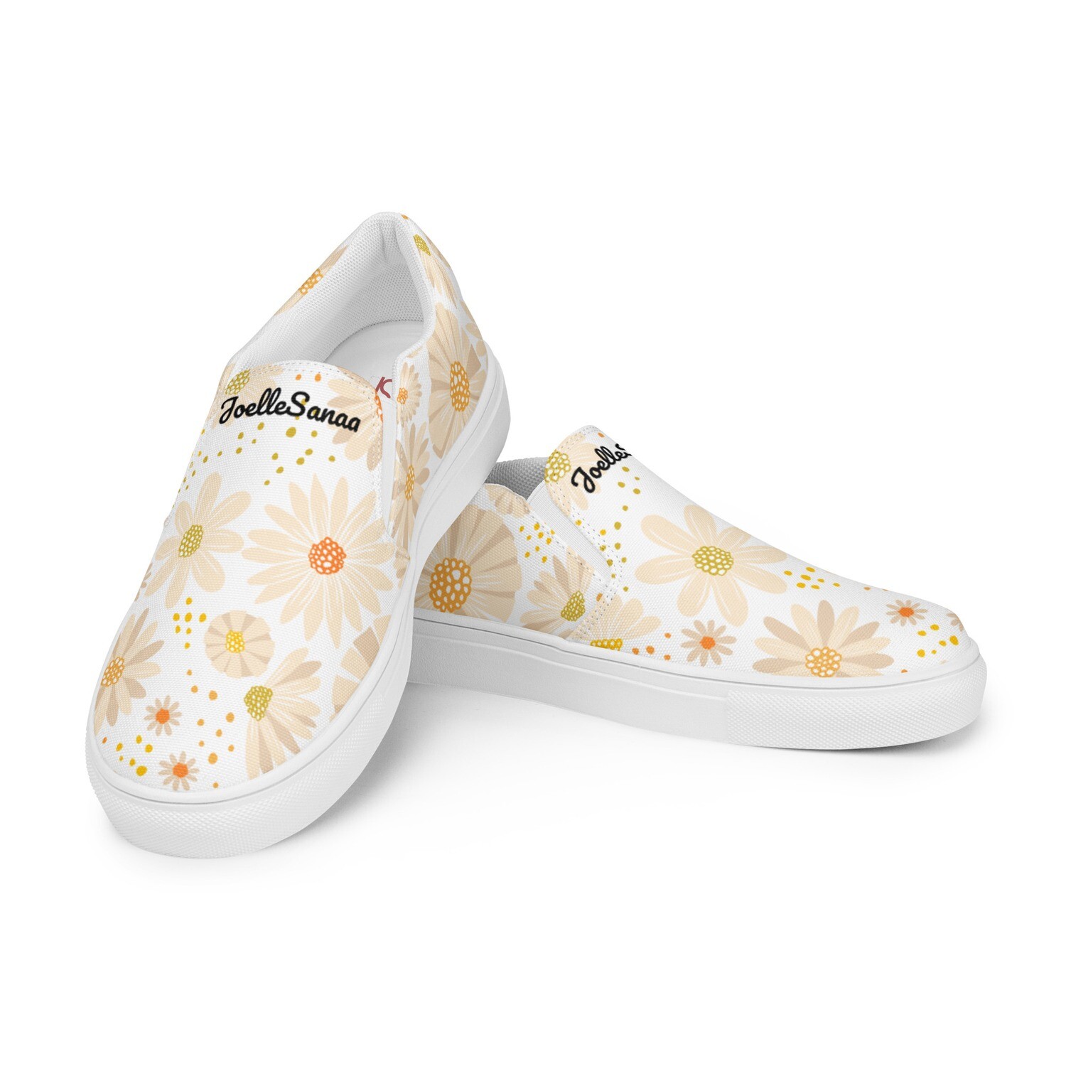 JoelleSanaa Women’s Canvas Daisies, Size: 5