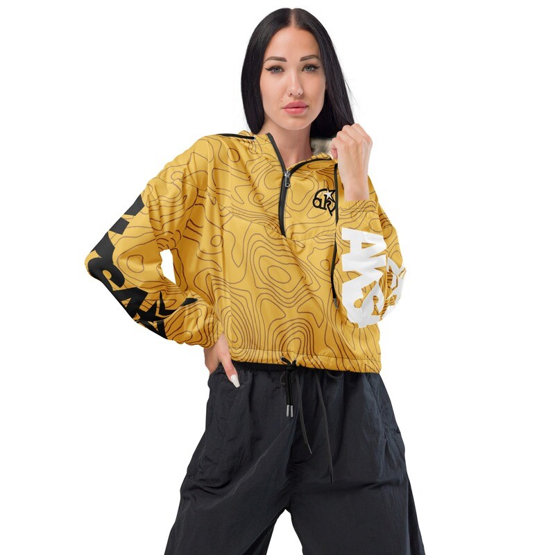 AKSA Women’s cropped windbreaker Golden