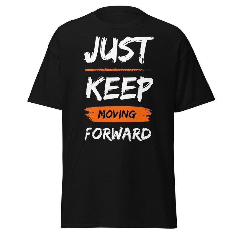 Men&#39;s Moving Forward  Black T-Shirt