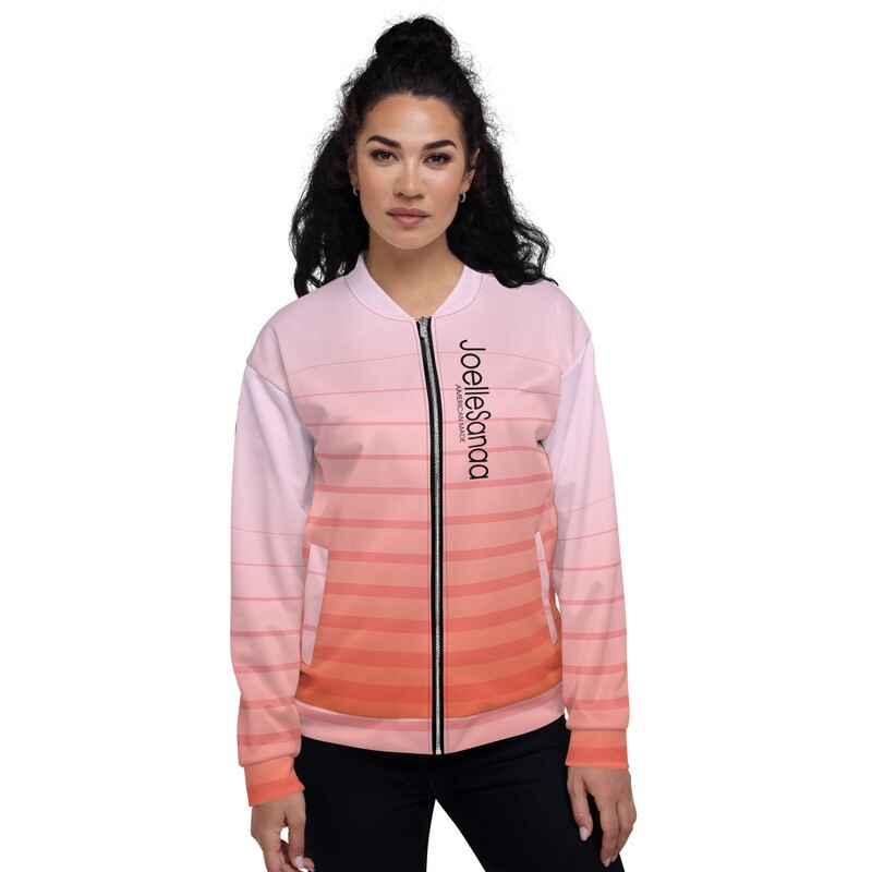 JoelleSanaa Peach Bomber Jacket