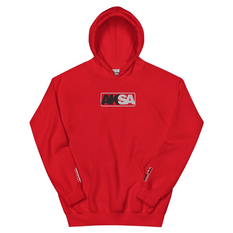 AKSA BORN Red Unisex Hoodie