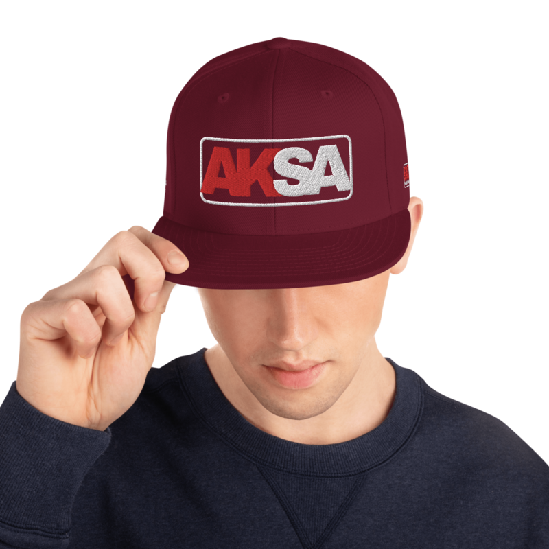 AKSA BORN Maroon Snapbacks