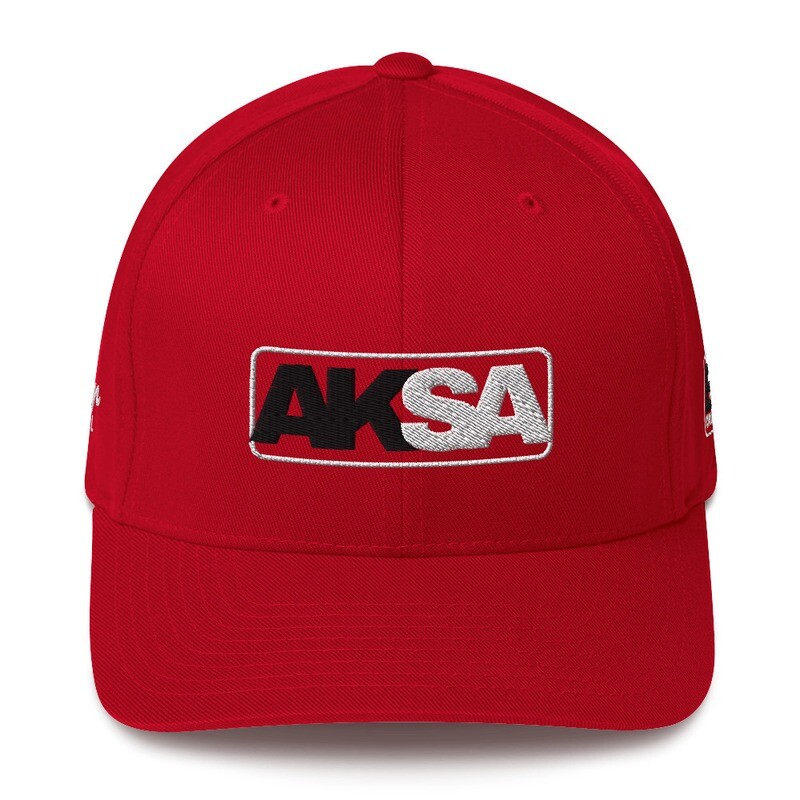 AKSA BORN Red Flex Fit Caps