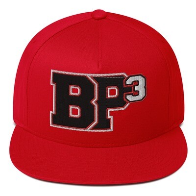 BP3 Red Flat Bill Cap
