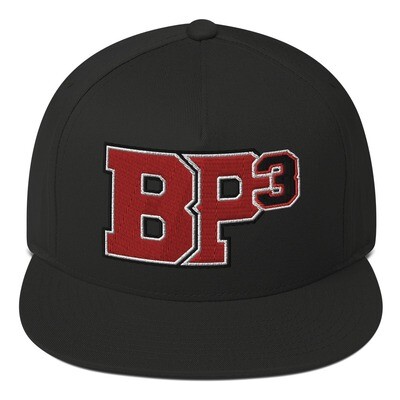 BP3 Black Flat Bill Cap
