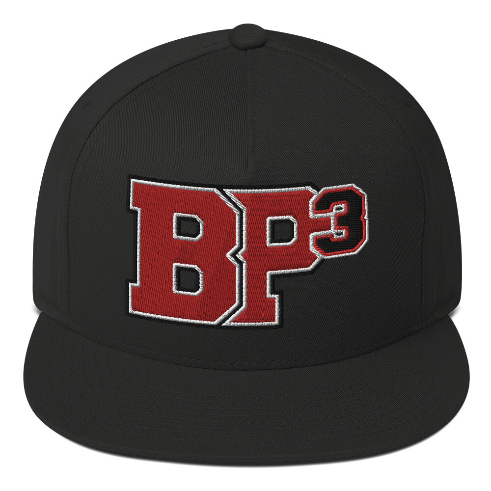 BP3 Black Flat Bill Cap