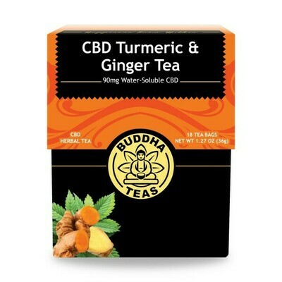 CBD Turmeric & Ginger Tea - Buddha Teas CBD Turmeric & Ginger Tea - Buddha Teas