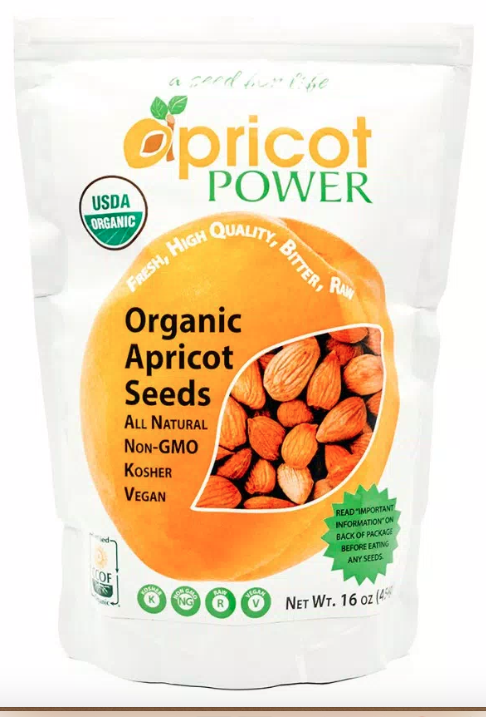 Organic Bitter Raw Apricot Seeds 16 oz.