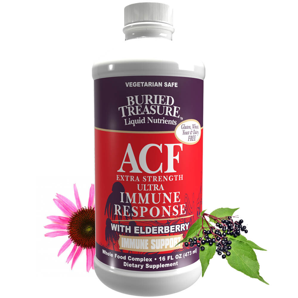 ACF Extra Strength Ultra Immune Response w/ Elderberry 16 fl oz- Buried Treasure ACF Extra Strength Ultra Immune Response w/ Elderberry 16 fl oz- Buried Treasure