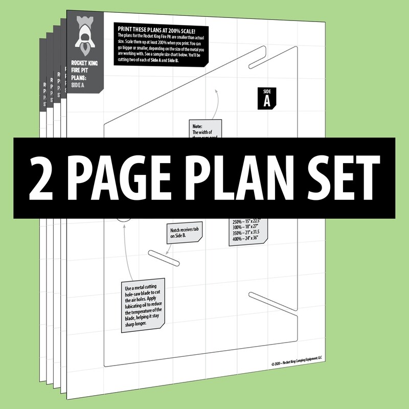 Rocket King Fire Pit Plans