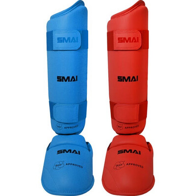 SMAI Shin &amp; Foot Protectors (WKF Approved)