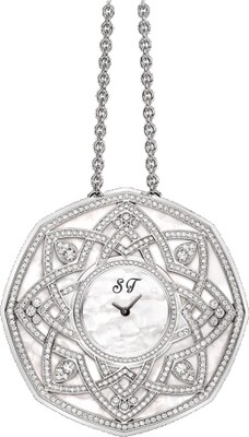 Moissanite Necklace Watch