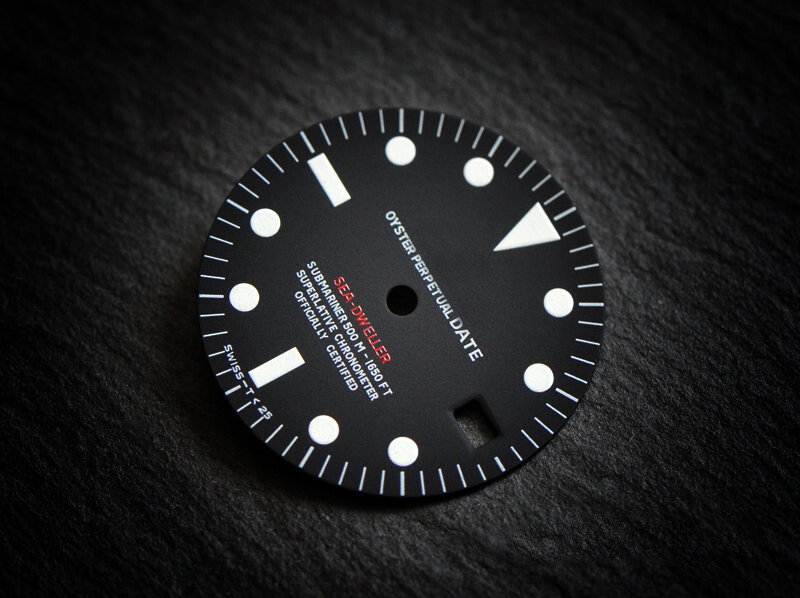 Sea-D 1665 Single Red wht lume dial