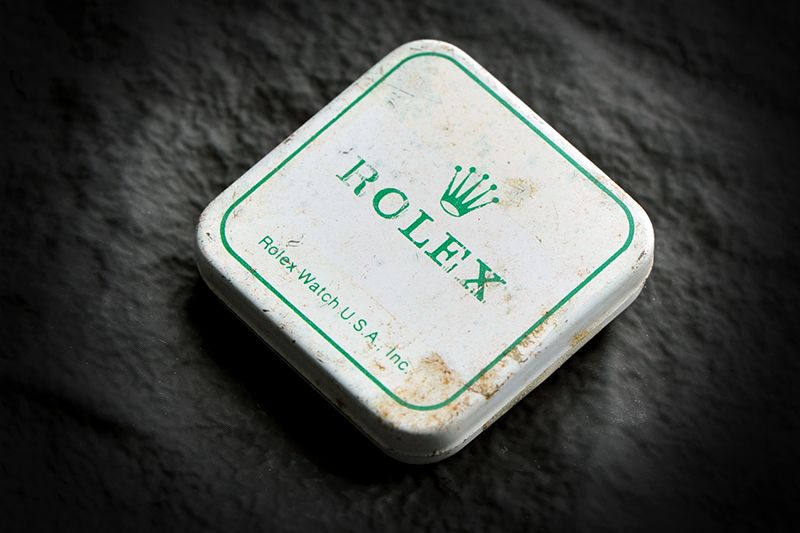 Rolex Watch Part Tin Box