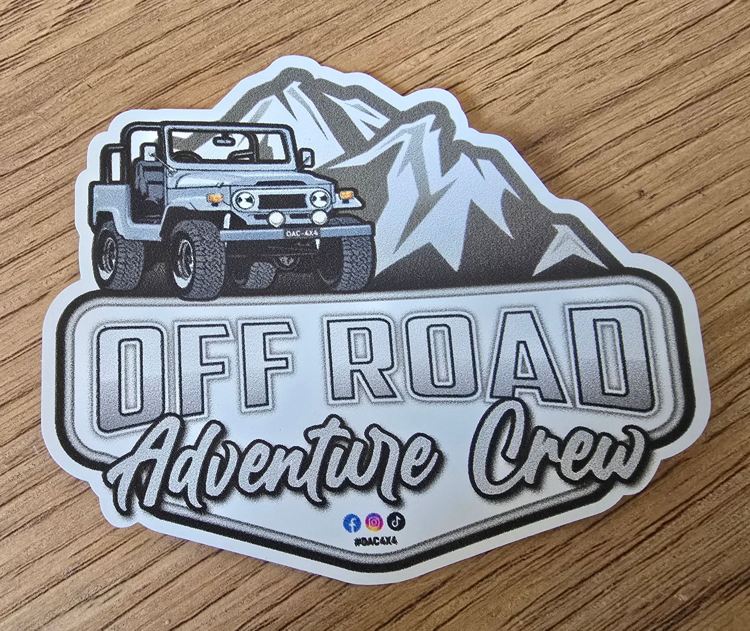 OAC4x4 Limited Edition 90mm Matt Sticker