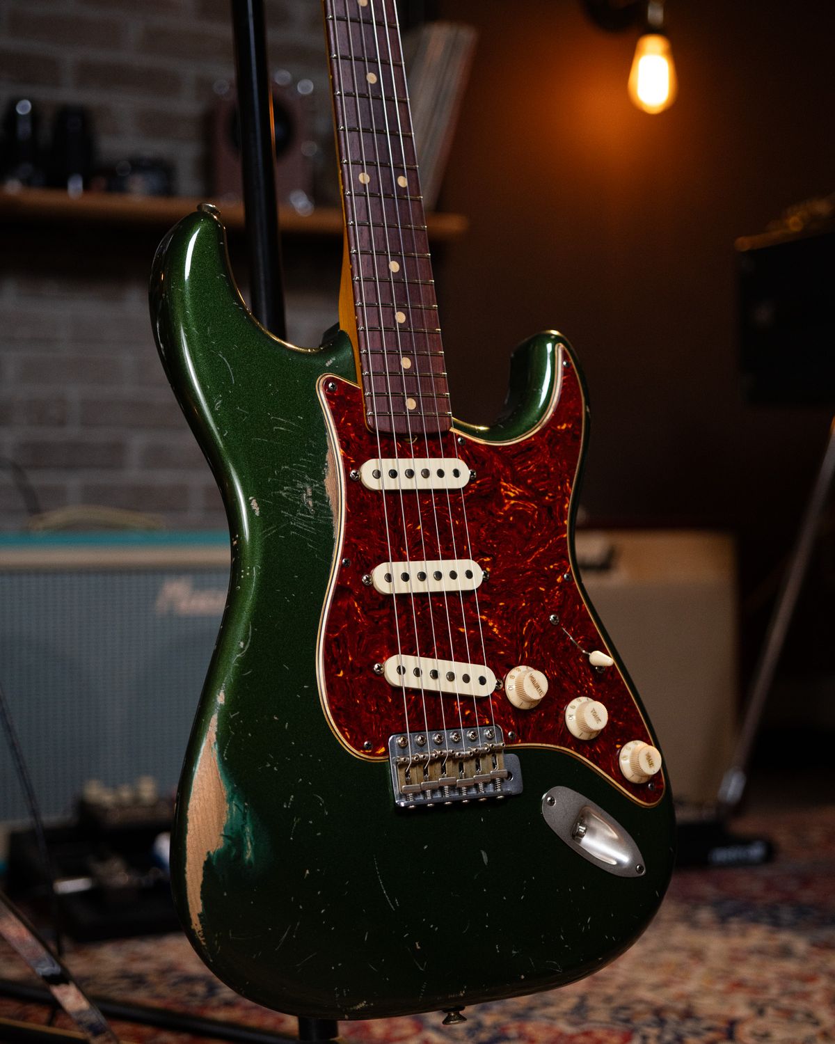 S-Classic Cadillac green Rosewood 3.36KG/7.04Ibs