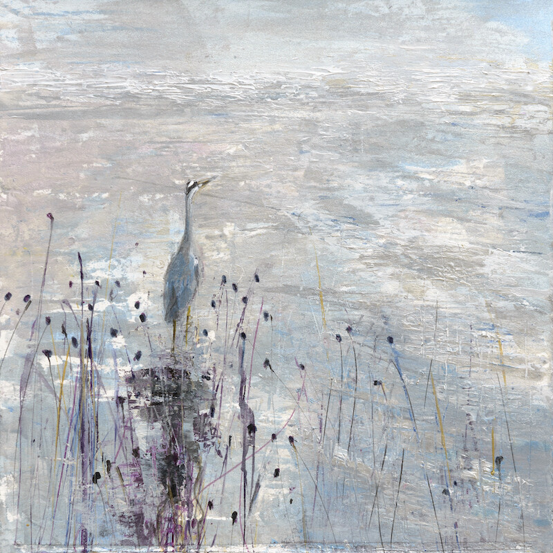 Having lunch with Mr. Heron, Reproduction print (small)