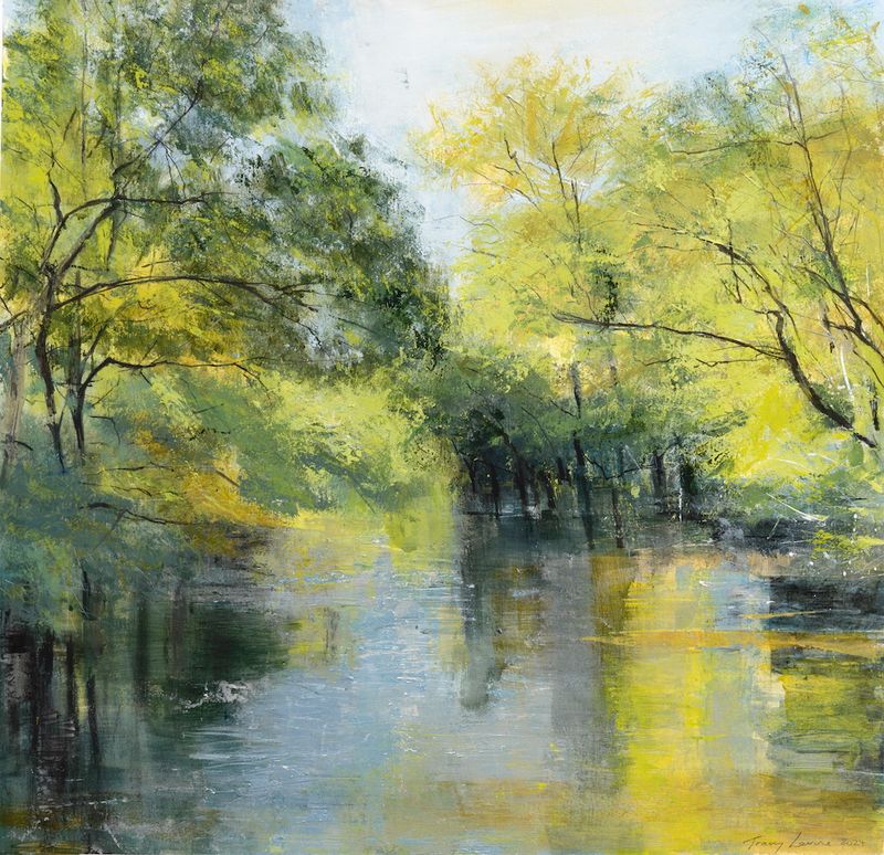 River and Reflections, River Rothay reproduction print
