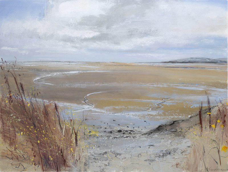 Cove, with Summer Weeds. Reproduction print