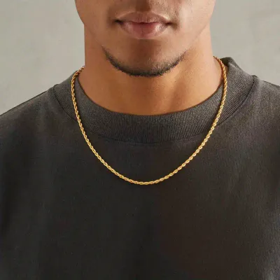 Gold twist chain 55cm