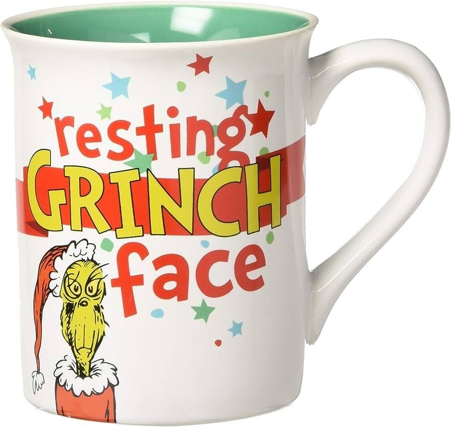 RESTING GRINCH FACE CERAMIC MUG