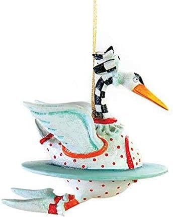 SWAN A SWIMMING MINI ORNAMENT BY PATIENCE BREWSTER