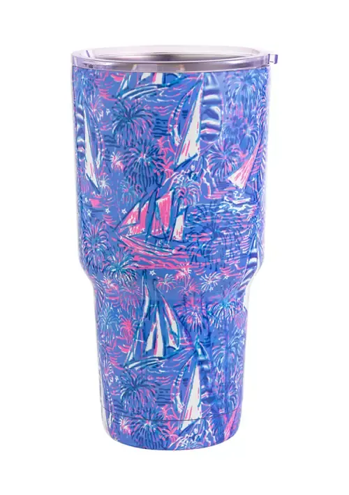 INSULATED TUMBLER BY LILLY PULITZER, IT&#39;S A SAILABRATION