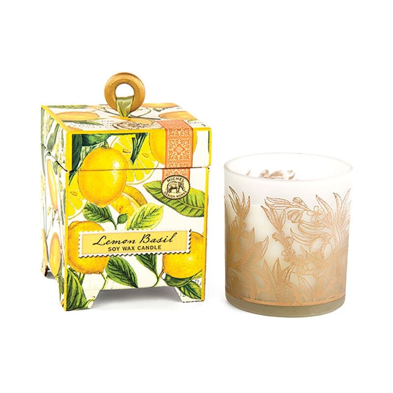 LEMON BASIL SOY CANDLE 6.5oz.