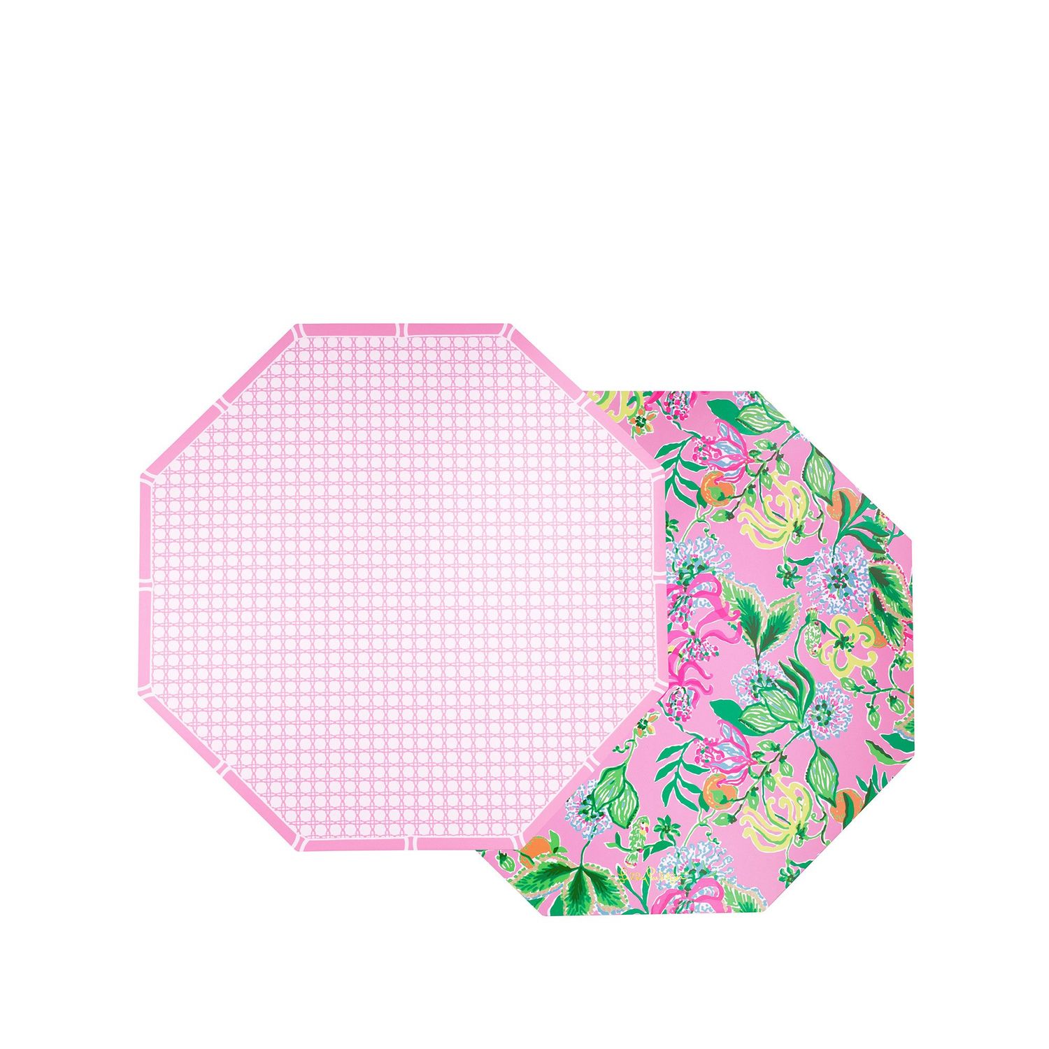 SET OF 4 PLACEMATS, AMORE CONCH PATTERN BY LILLY PULITZER