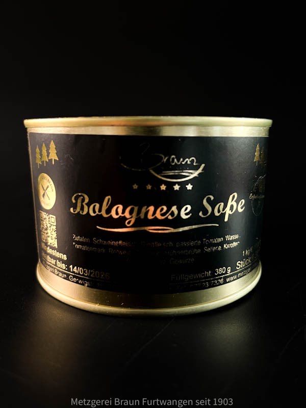 Bolognese Soße in der 380g Dose
