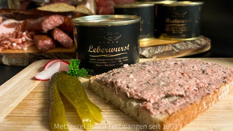 Schwarzwälder Leberwurst in der 180g Dose