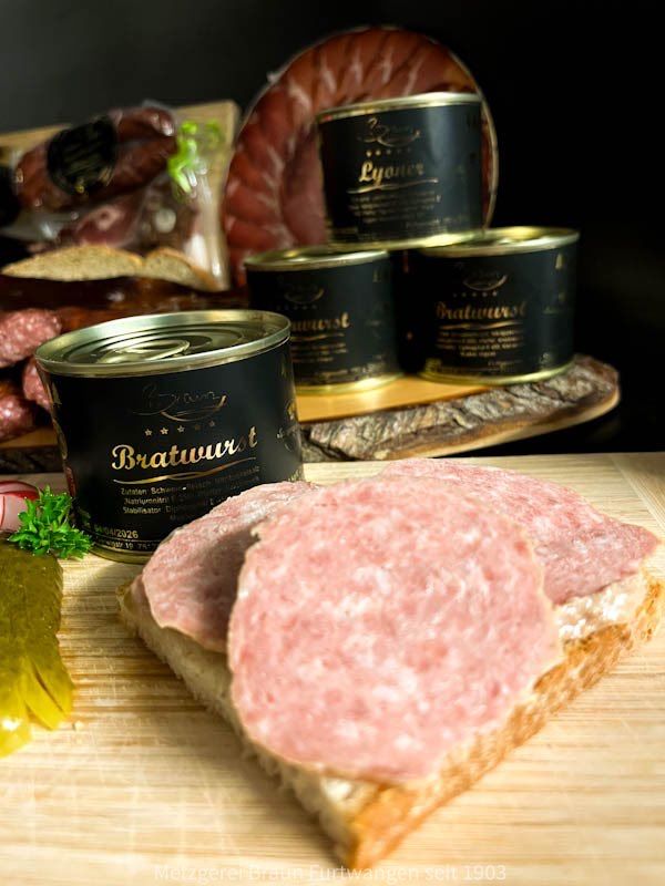 Schwarzwälder Bauernbratwurst in der 180g Dose