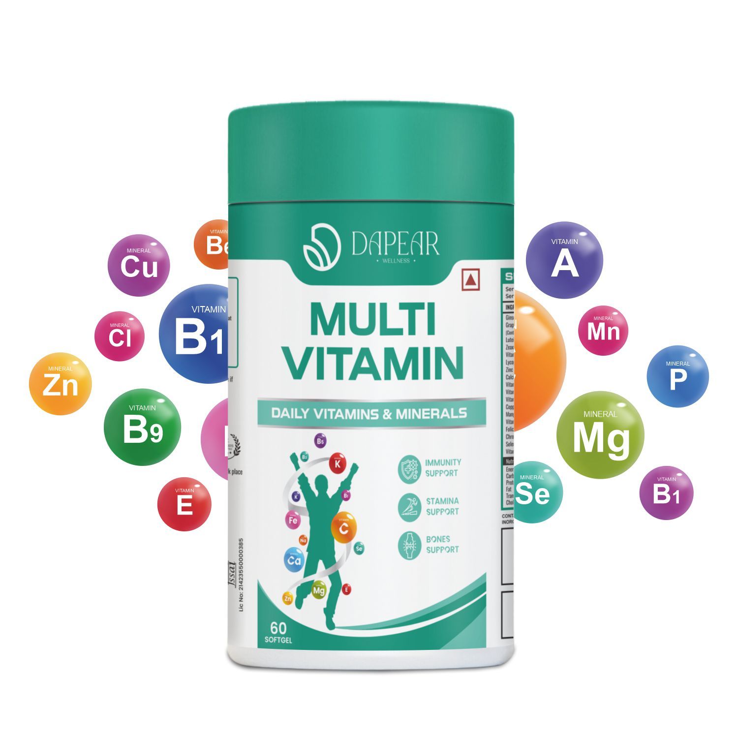 MultiVitamins For Immunity And Stamina Boost