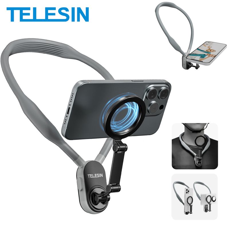 Magnetic Neck Mount – Quick Release Phone Holder for iPhone, Samsung, Huawei, Xiaomi