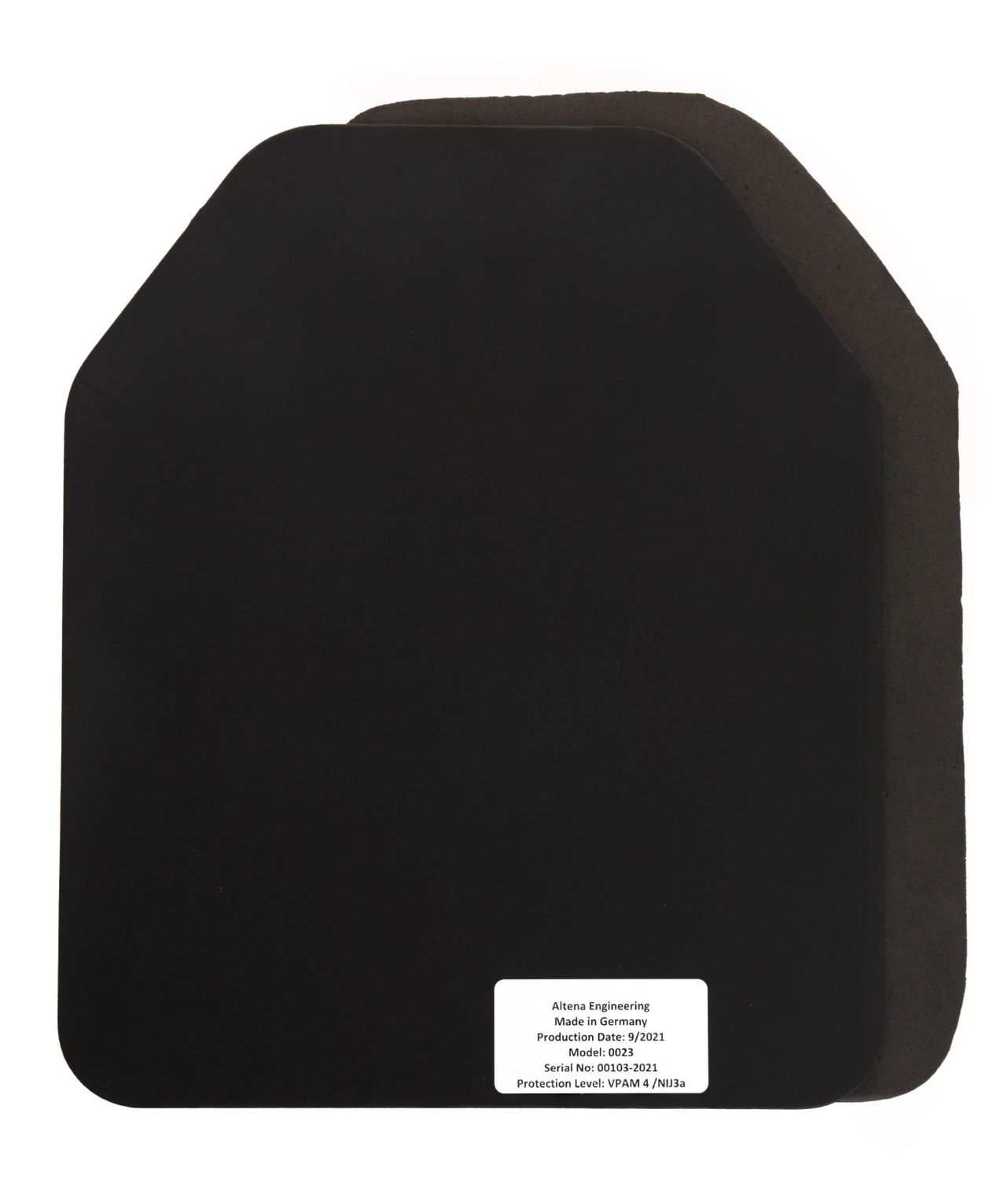 Stahlplatte Stichschutz, Schlagschutz, Kugelsicher VPAM 4