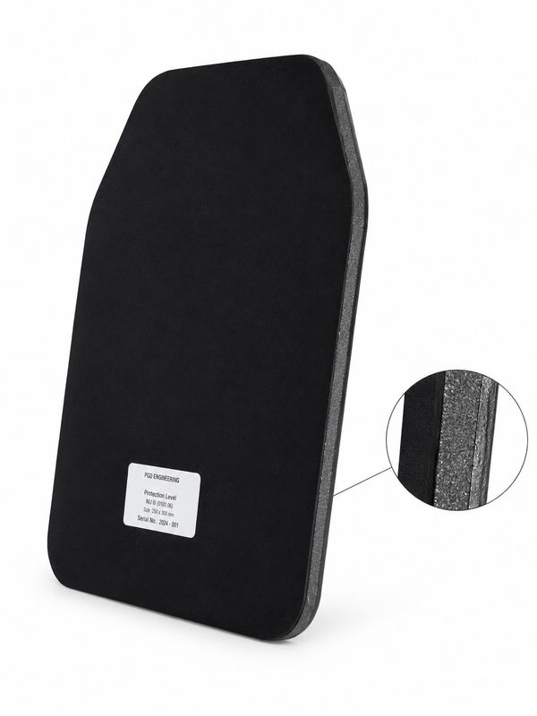 FERRO 4® VPAM 4 Stahl-Schutzplatte | Ballistik-, Stich- und Schlagschutz