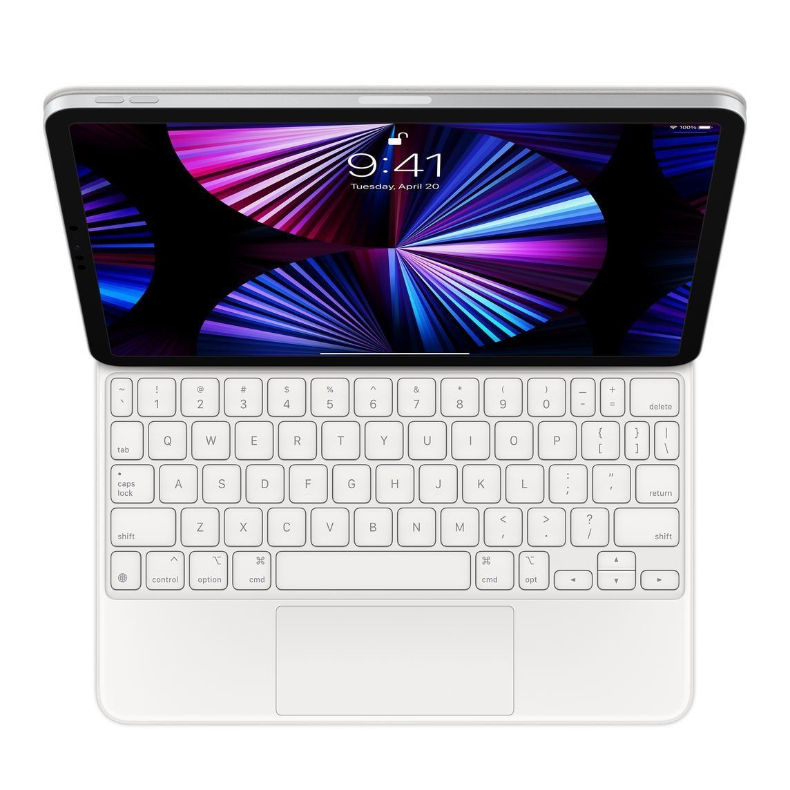 APPLE MAGIC KEYBOARD FOR 11&quot; IPAD PRO (NOT M4) AND IPAD AIR (4G 5G M2) - WHITE