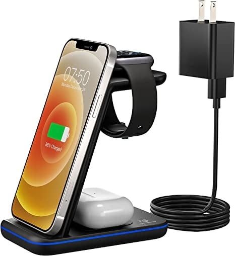 WIRELESS CHARGE STATION (3 IN 1) FOR APPLE DEVICES