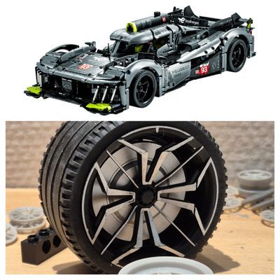 4x  HUB Caps + disc  PEUGEOT 9X8 24H Le Mans Hybrid Hypercar 42156
