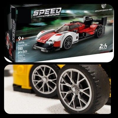 4x  hubcaps PORSCHE 963 sets Lego 76916