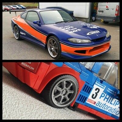 4x  hubcaps Nissan Silvia s15 Fast and F