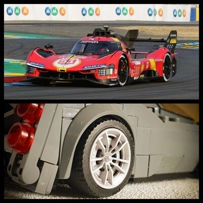 4x defect  hubcaps Ferrari 499p