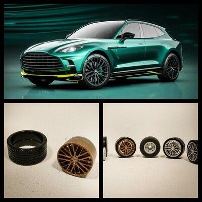 4x  aston martin dbx707 f1 ATTENTION  format 30X14 tire and rims+ DISK